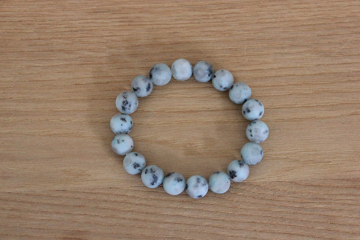Baobab Collections -Mint Beaded Stone Bracelet: Kiwi Jasper (Mint)