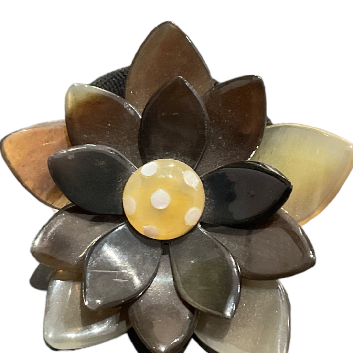 GXG Collective - Horn Pony Tail Holder Layered - Brown