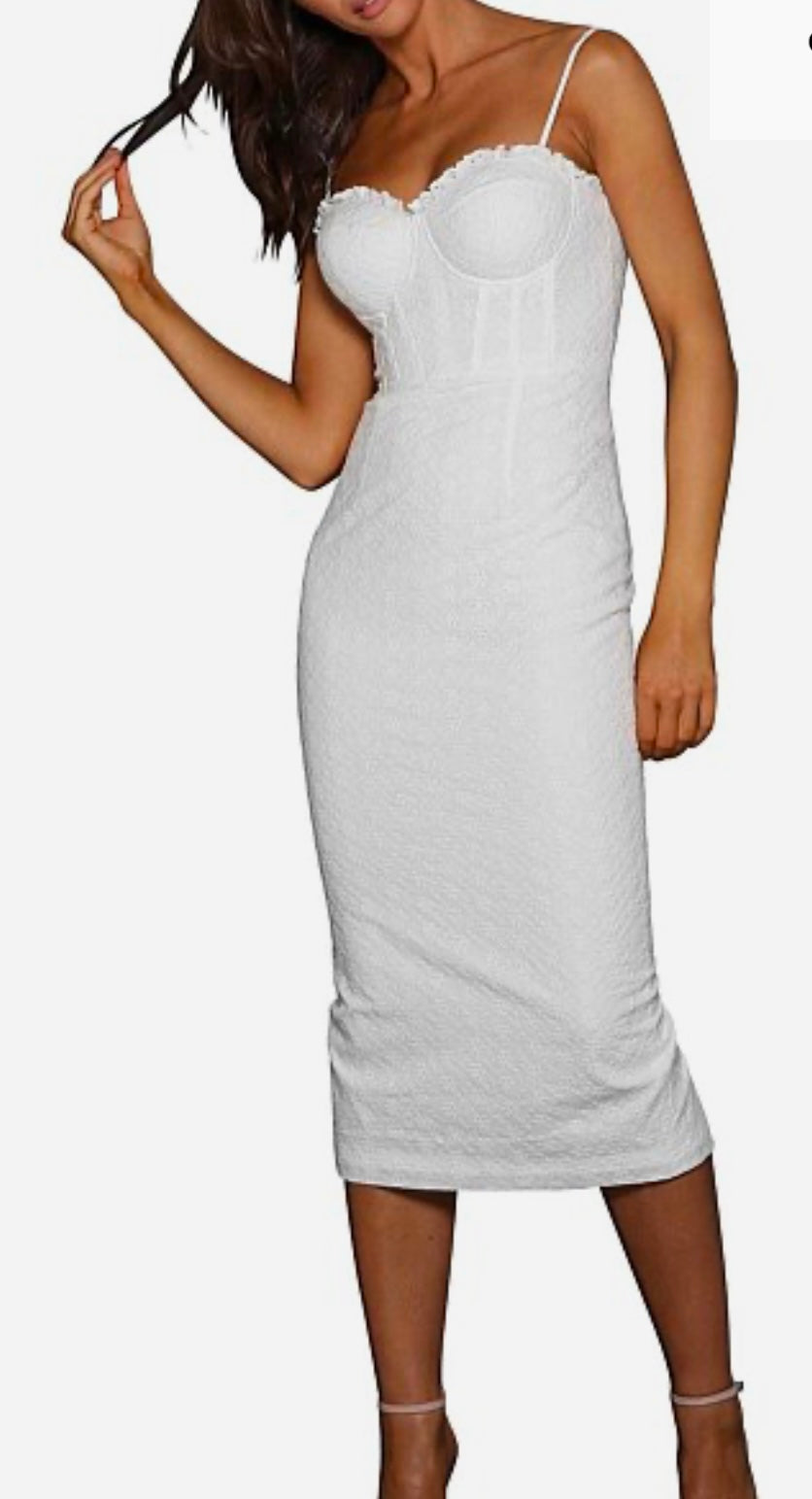 elle zeitoune white lace dress Elle Zeitoune - Jessamina White