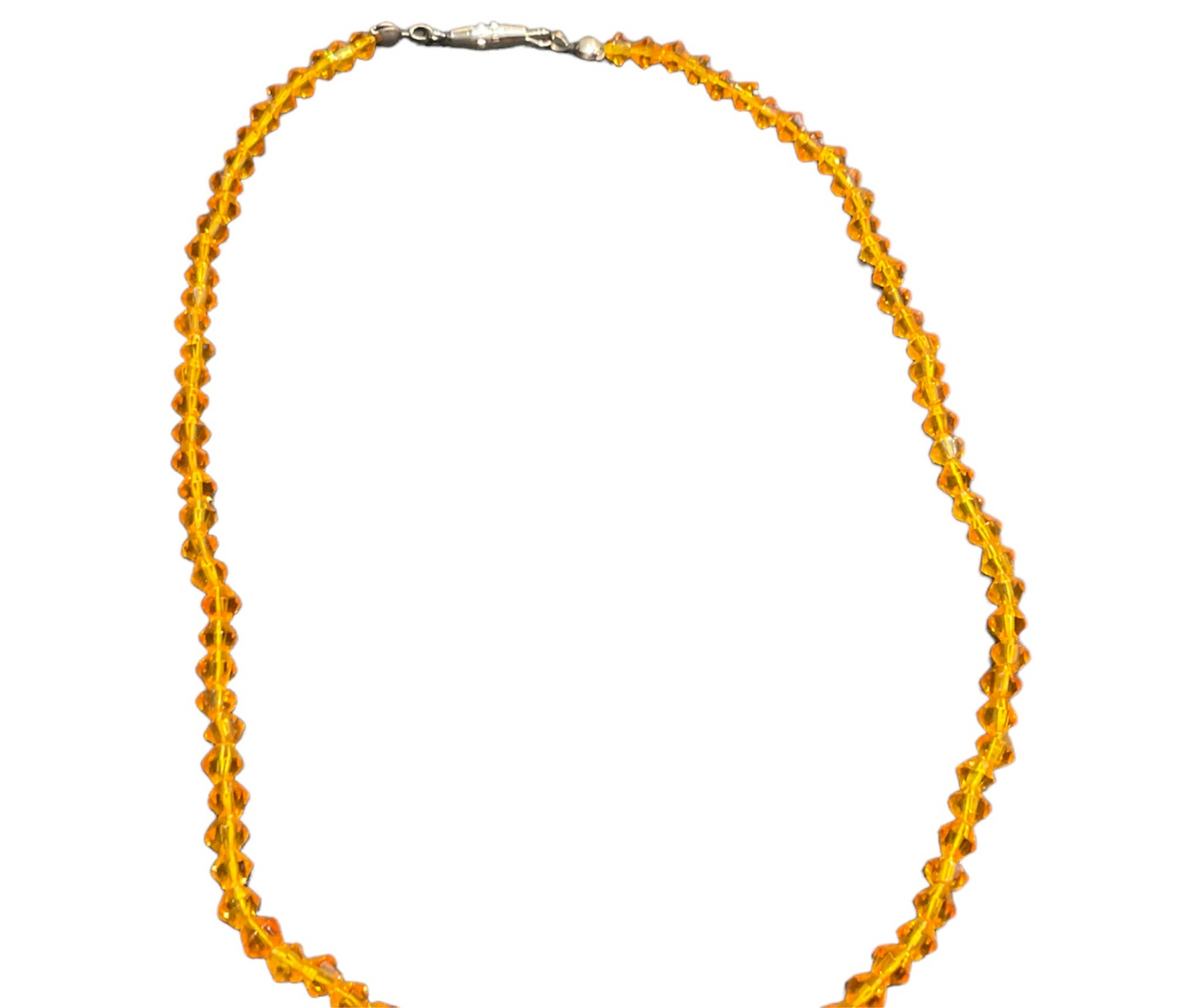 Jodi Maree Jewellery - Glass Bead Small Necklace - Orange