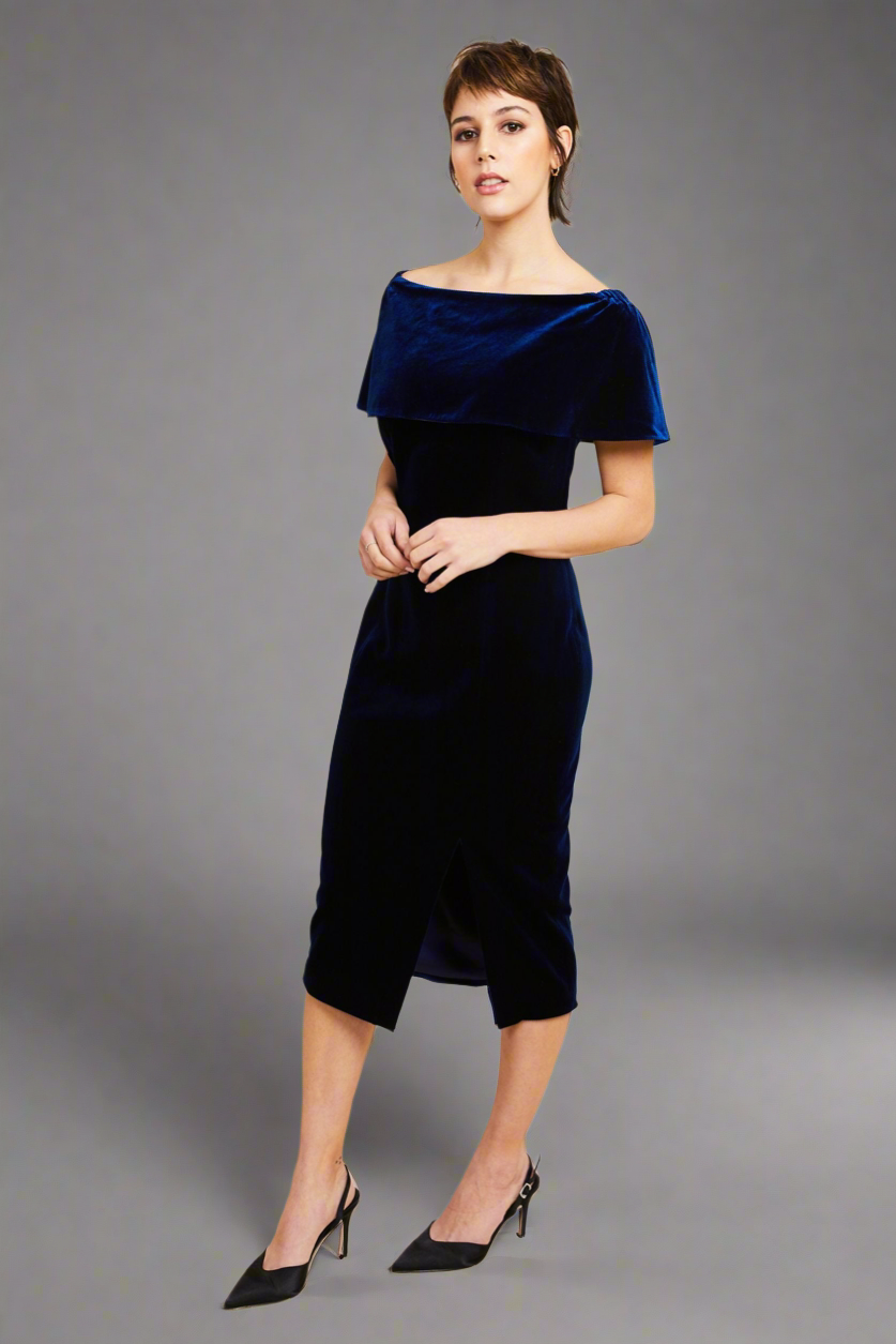 Kamare - Ariane Velvet Dress - Royal