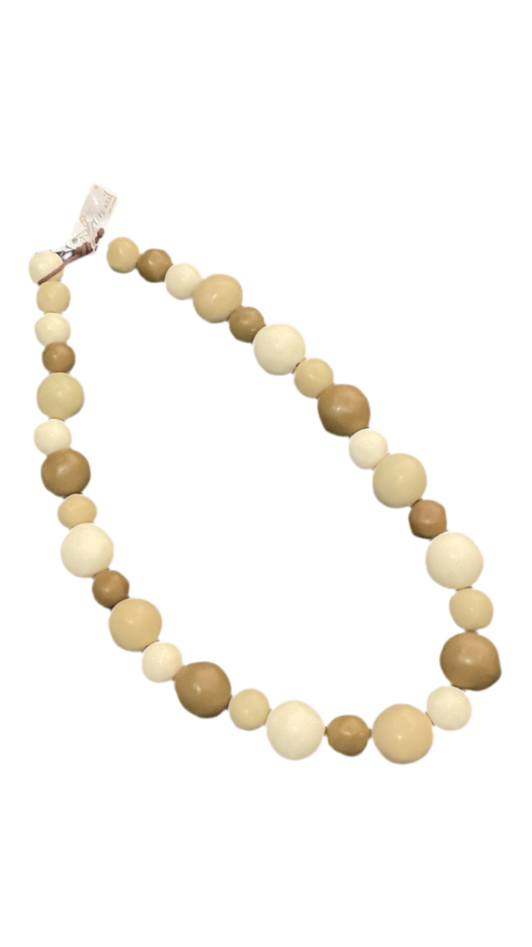 Jackie Brazil - Resin Necklace Large Sphere Long “Abstract “ 75cm - Boheme