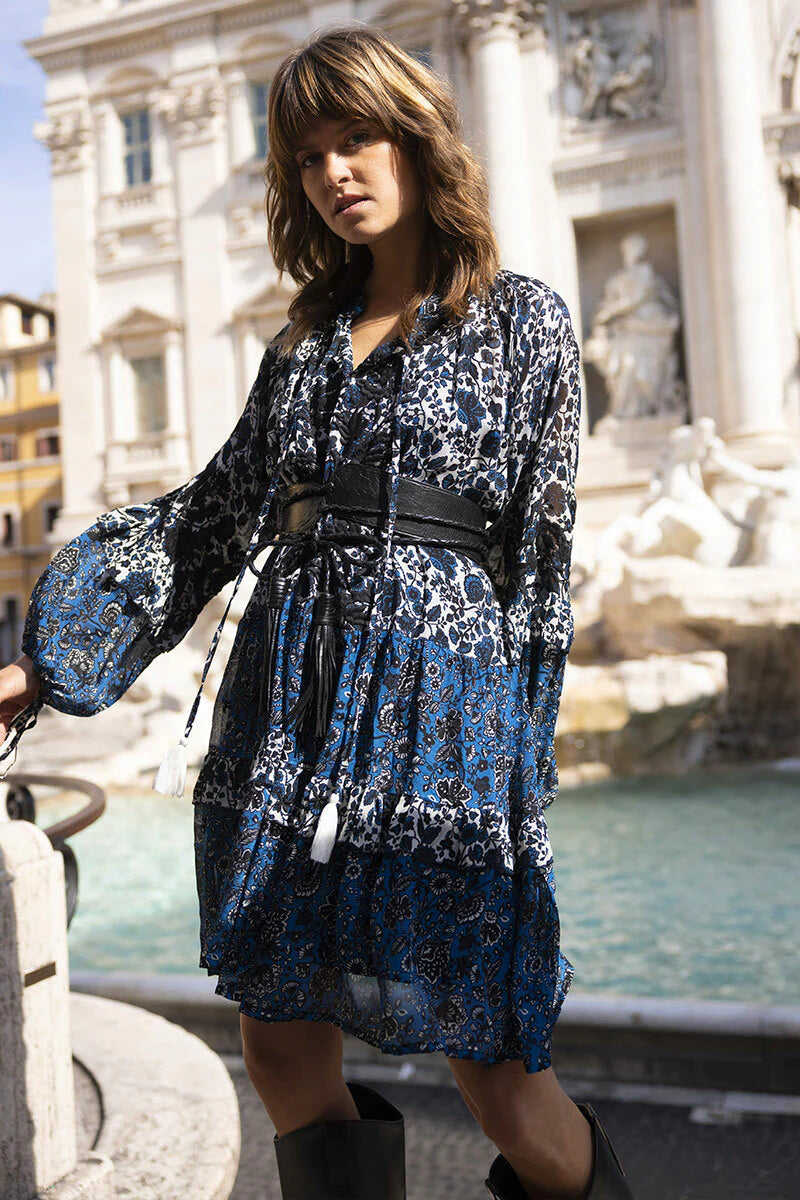 Miss June Flavia Midi Dress - Blue - DA-67