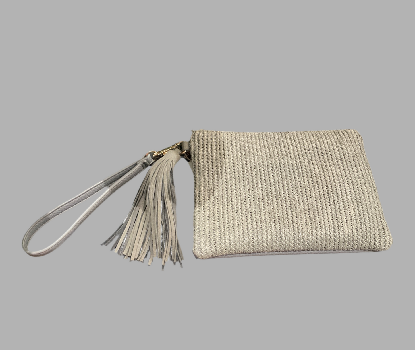 Adorne - Lexi Weave Front Pouch - Grey
