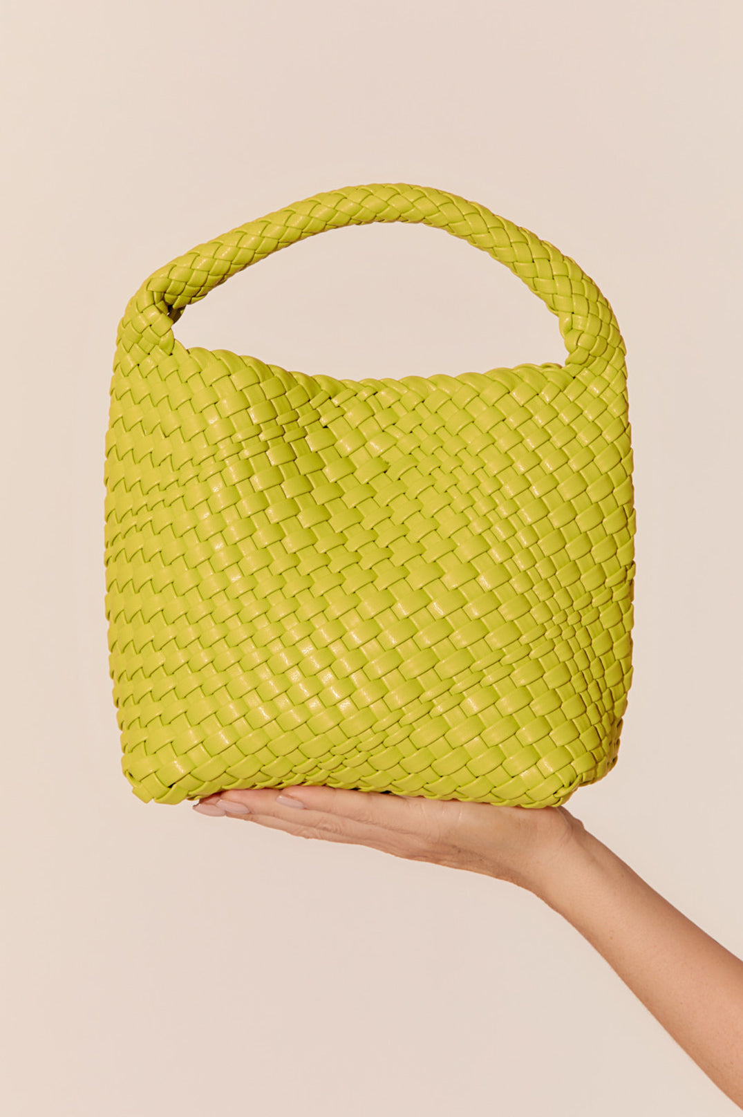 Adorne - Remi Woven Mini Bag - Lime