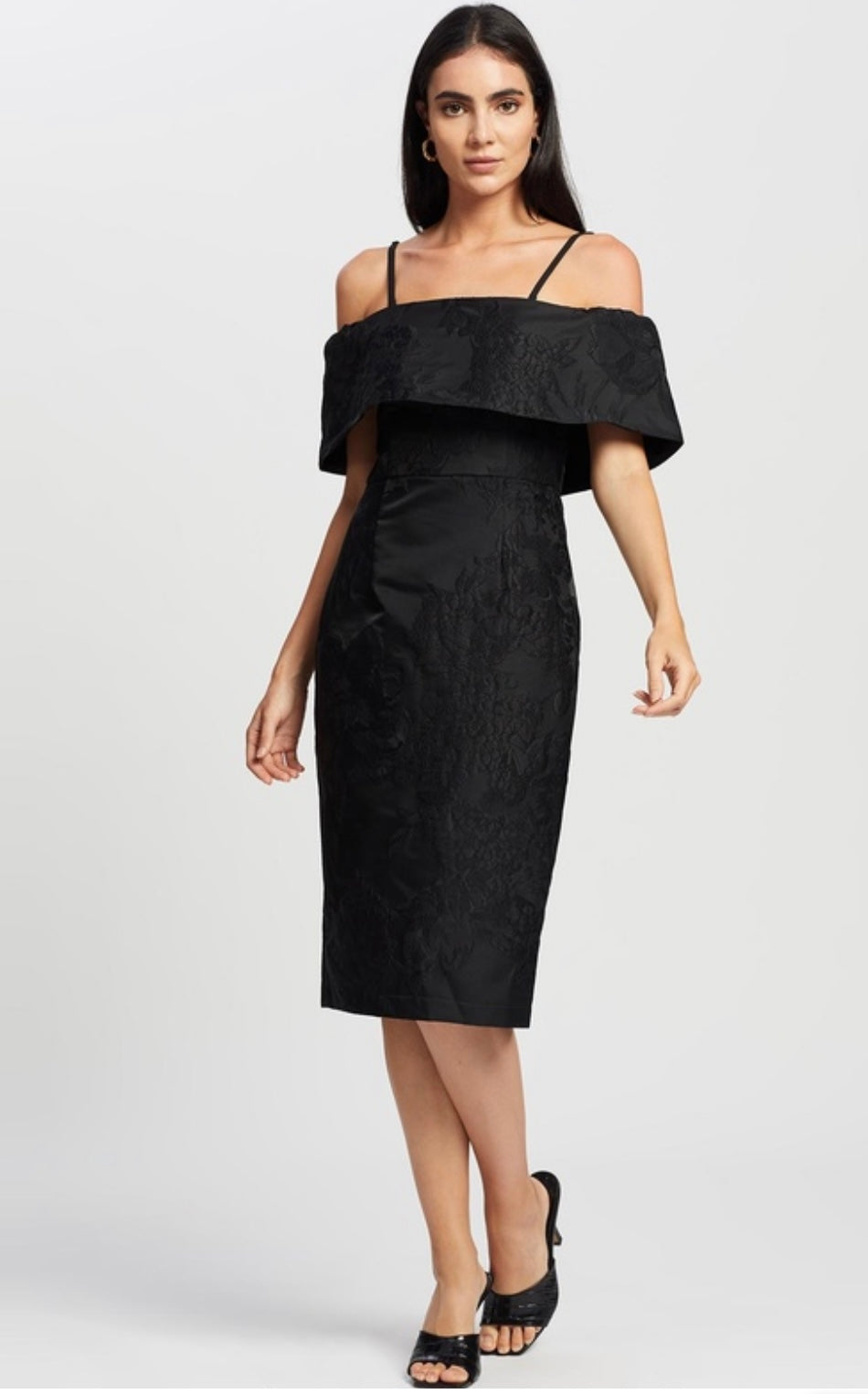 Romance The Label - Shine off The Shoulder Dress - Black