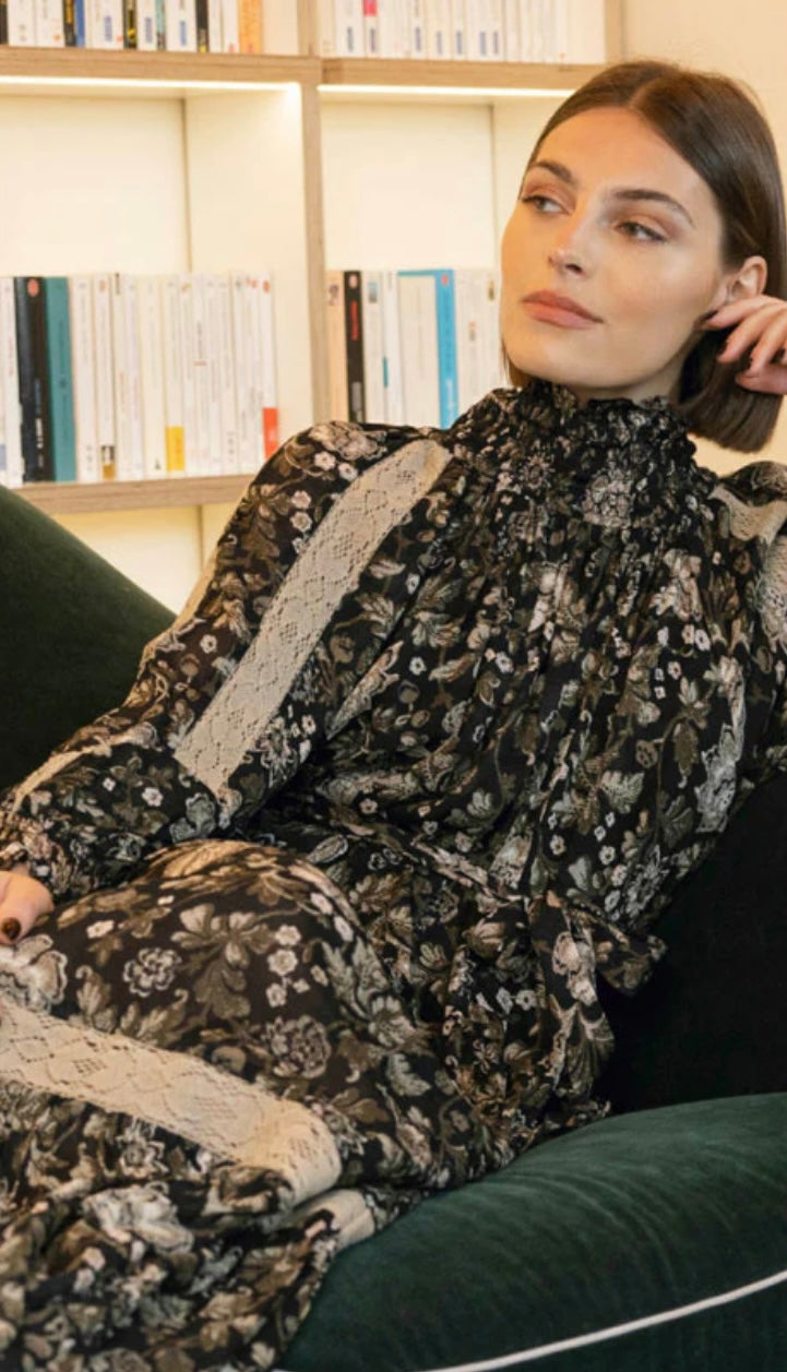 Miss June - Long Dress Adele - Black