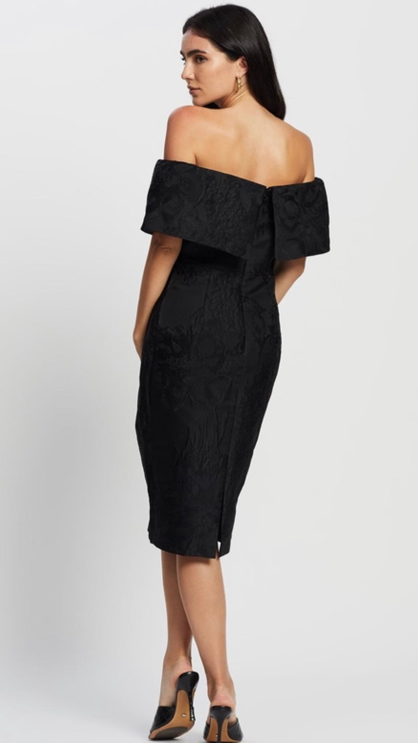 Romance The Label - Shine off The Shoulder Dress - Black