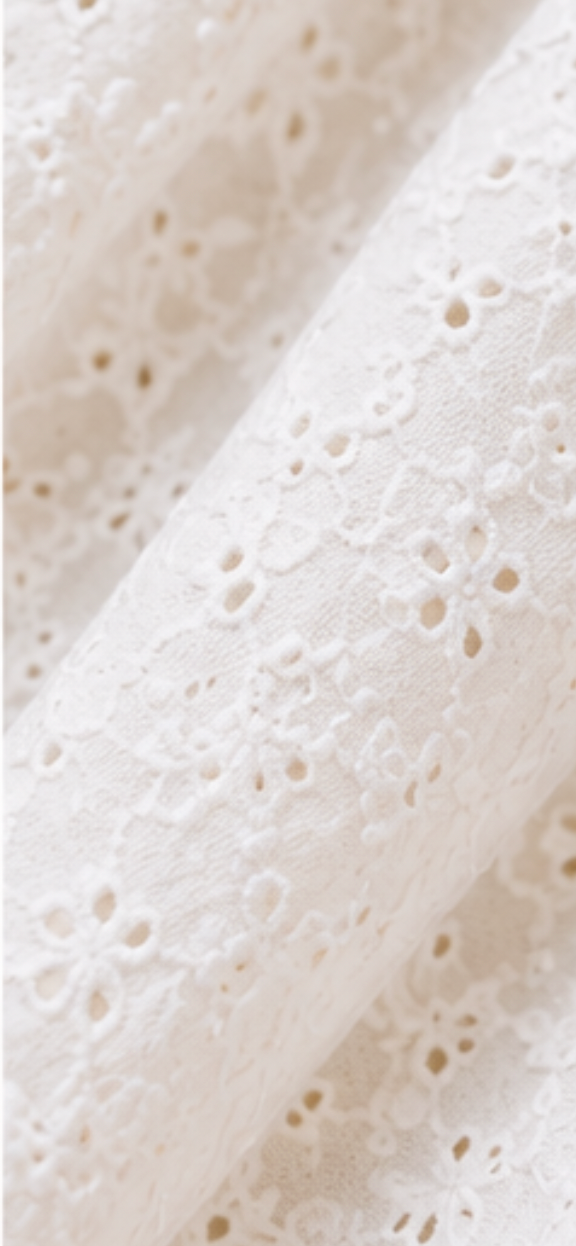Elle Zeitoune - Jada Midi Lace Dress - White 