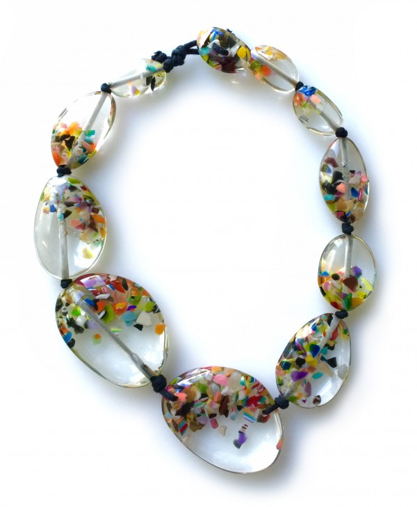 Jackie Brazil - Long Flat Riverstones 65cm Necklace - Cascade 