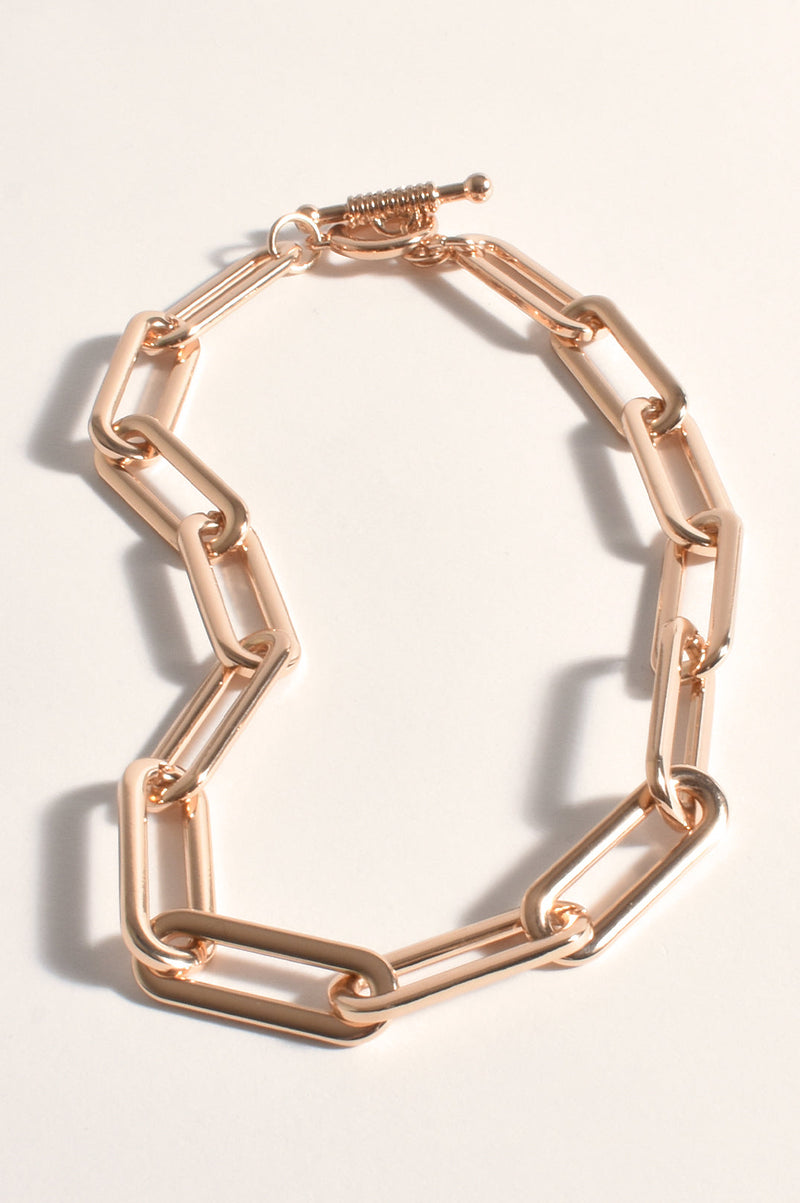 Adorne Asha Metal Links Necklace (Gold) AND-2380