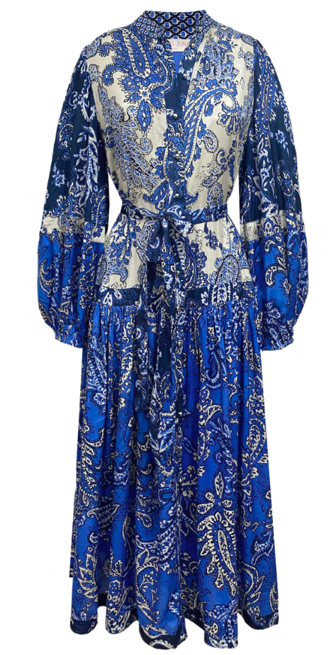 Miss June - Carlota Dress - Carlota Maxi Dress - Navy - DA-44