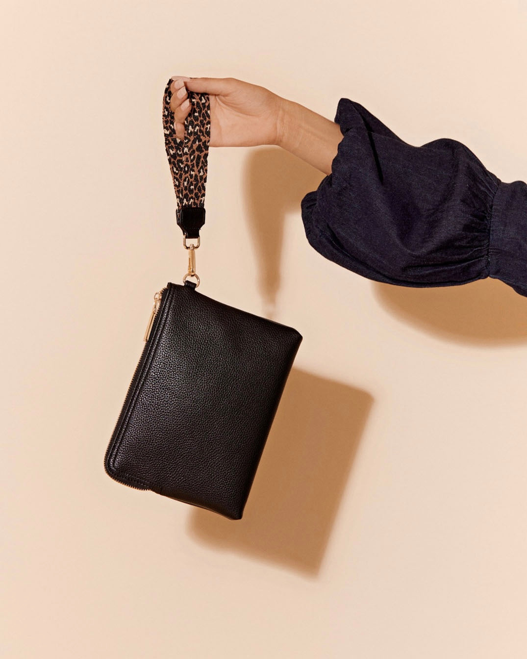 Adorne - Becca Corner Zip Pouch - Black 