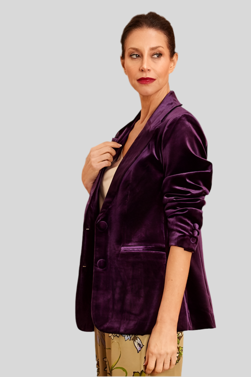 Kamare - Surry Velvet Jacket - Purple