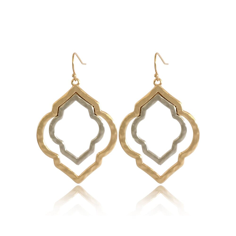 Veronica Moroccan Style Earrings - GXG Collective gold and silver