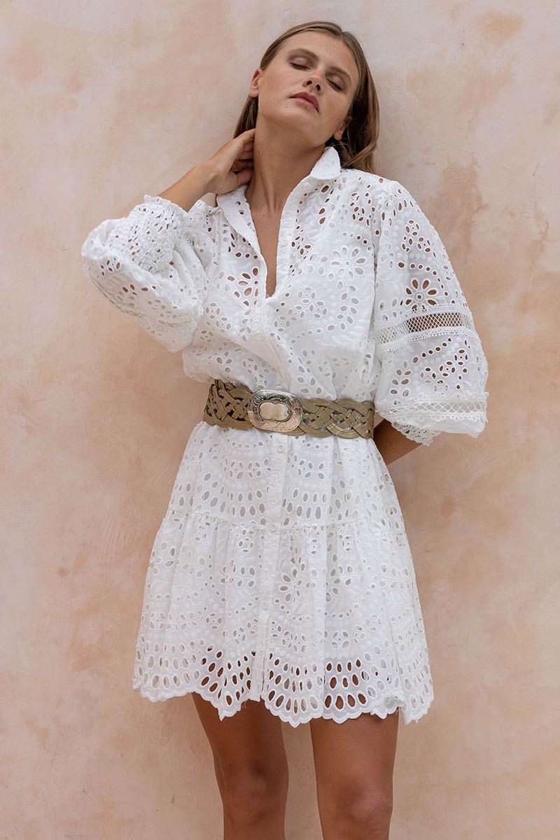 Miss June Paris Zelda Dress - White