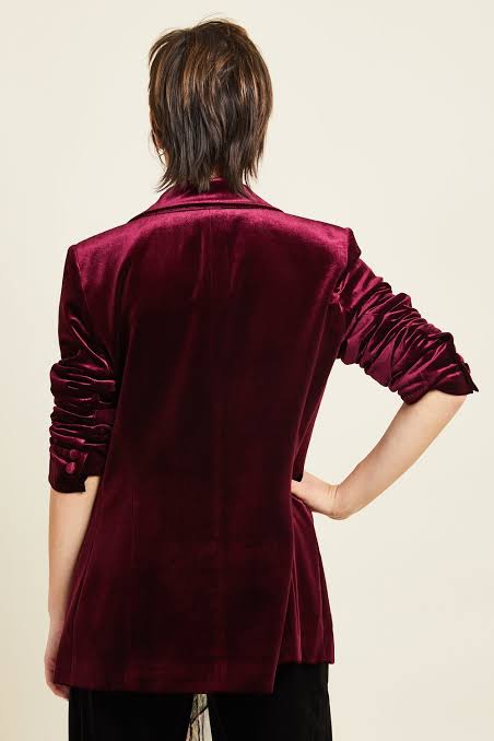 Kamare - Surry Velvet Jacket - Cherry 