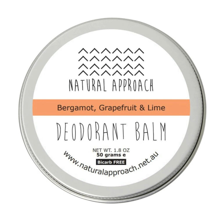 Natural Approach - Bicarb Free - Bergamot , Grapefruit & Lime Natural Deodorant - 50gms