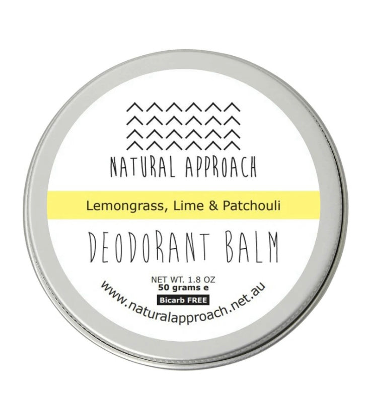 Natural Approach - Bicarb Free - Natural Deodorant Lemongrass , Lime & Patchouli - 50 grams