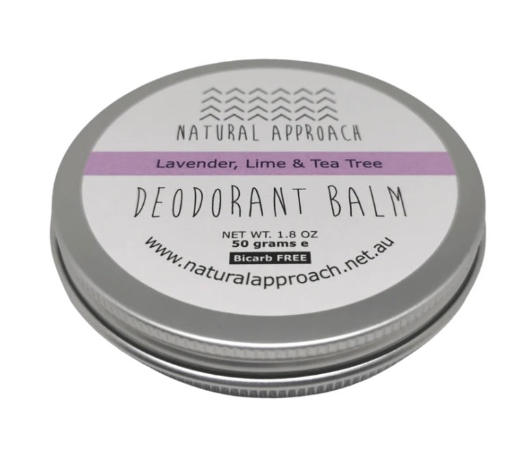 Natural Approach - Bicarb Free Natural Deodorant - Lavendar , Lime & Tea Tree - 50gms