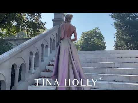 Tina Holly Full Length Gown - Pearl Pink 