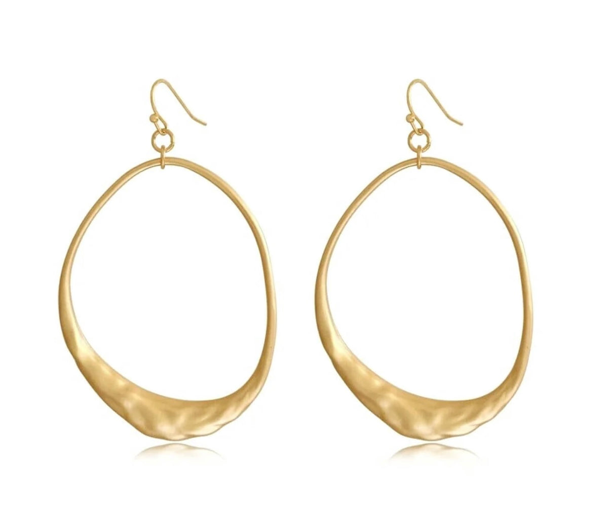 GXG Collective Serena Statement Hoop Earrings - Gold