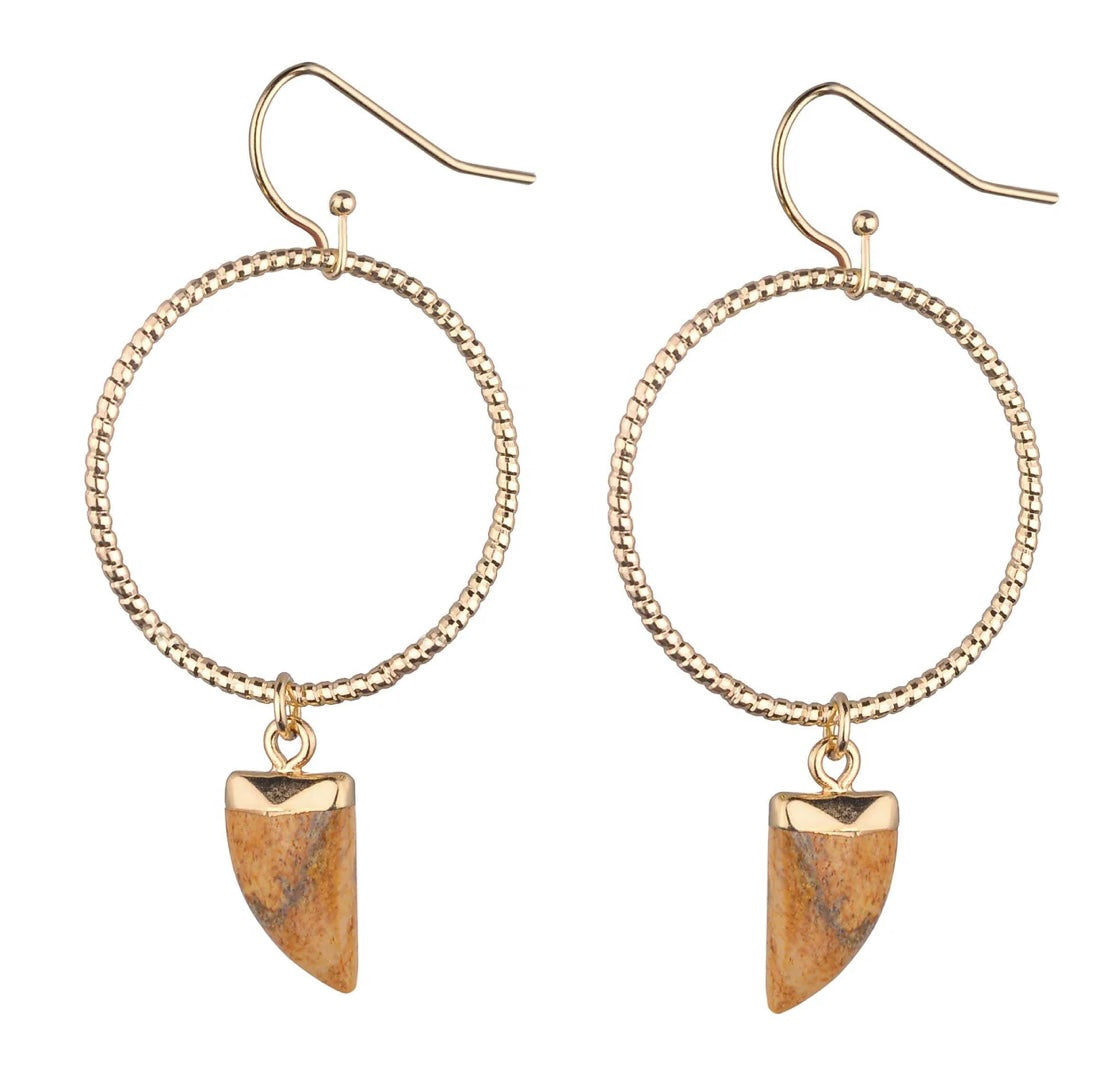 GXG Collective Maryanne Earrings - White Howlite